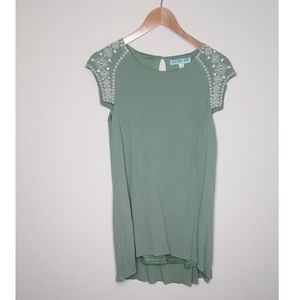 Francesca's Collections Sage Green High Low Dress